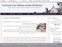 Tablet Screenshot of ethiquechretienne.com